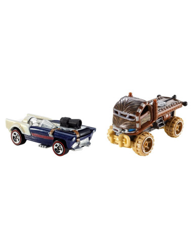 Hot Wheels Star Wars Chewbacca y Han Solo Coche 1:64