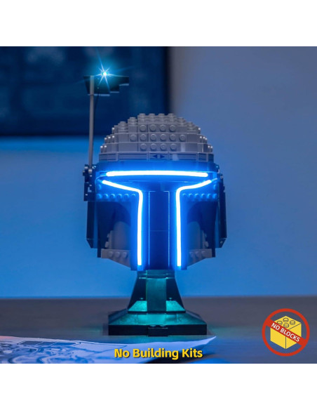 Luz LED BrickBling para Casco Lego Jango Fett 75408