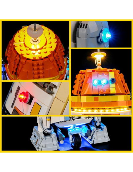 Kit de Luz BOOZUU para Lego 75416 Chopper Droid Astromech
