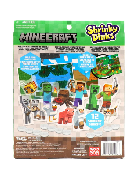 Shrinky Dinks Minecraft Tara Toy - Manualidad Creativa
