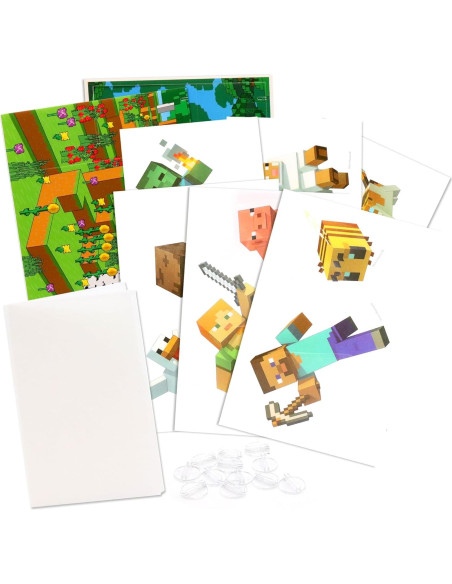 Shrinky Dinks Minecraft Tara Toy - Manualidad Creativa