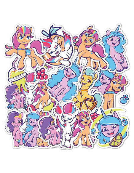 Calcomanías Mi Pequeño Pony Desierto Cactus - 17 Vinilos Adhesivos