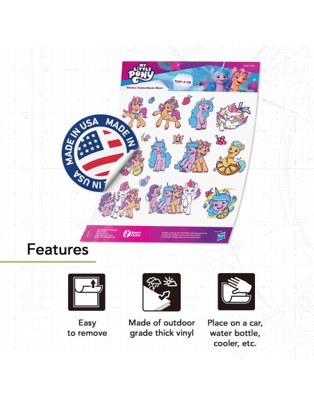 Calcomanías Mi Pequeño Pony Desierto Cactus - 17 Vinilos Adhesivos