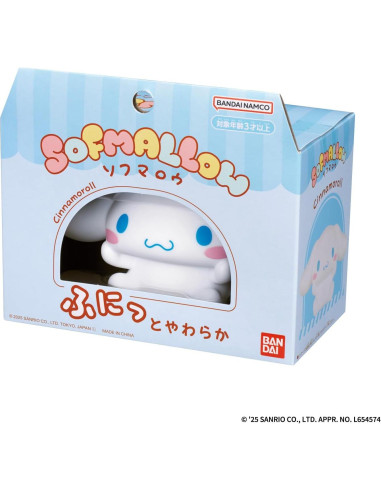 Figurita de Vinilo SOFMALLOW Cinnamoroll BANDAI 6.7 cm