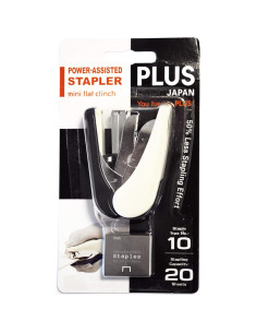 Grapadora Mini PLUS Japón ST-010V Asistencia Potencia Blanco 2