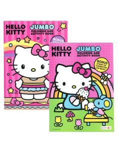 Libro de Colorear Jumbo Hello Kitty - Paquete de 2, 32 Hojas