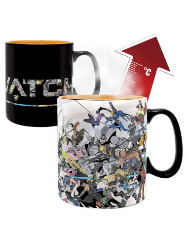 Taza Termorreceptiva ABYSTYLE Héroes de Overwatch 440ml