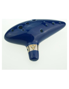 OcarinaWind 12 Agujeros Ocarina Cerámica Azul C afinada