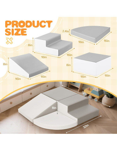 Bloques de Escalada de Espuma Sumbababy - 4 Piezas para Niños