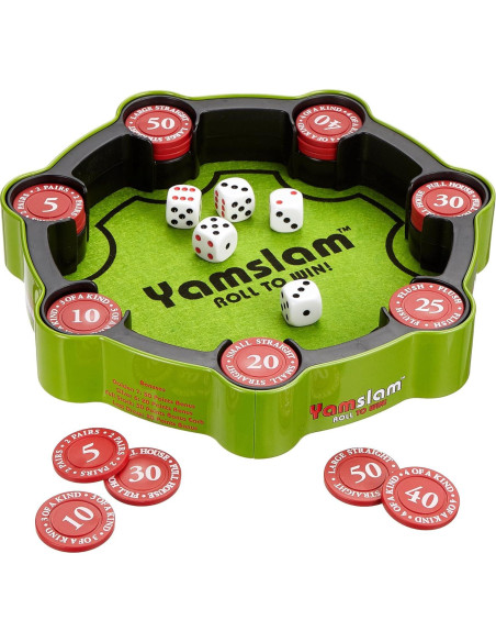 Juego de Dados Yamslam Blue Orange - Diversión Familiar 1-4 Jugadores