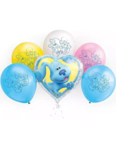 Kit de Globos de Cumpleaños Blue's Clues 6 Piezas 2