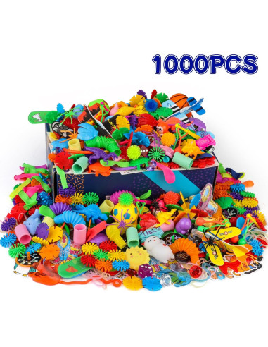 Surtido de 1000 Juguetes para Fiesta Nicknack - Rellenos de Piñata