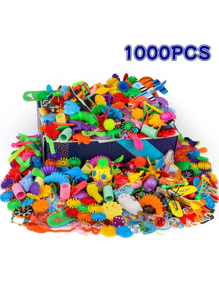 Surtido de 1000 Juguetes para Fiesta Nicknack - Rellenos de Piñata