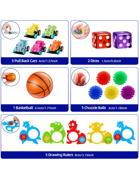 Surtido de 1000 Juguetes para Fiesta Nicknack - Rellenos de Piñata