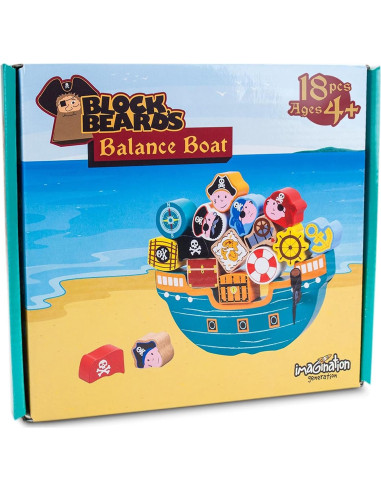 Juego de Equilibrio Barco Pirata Imagination Generation 18 Piezas