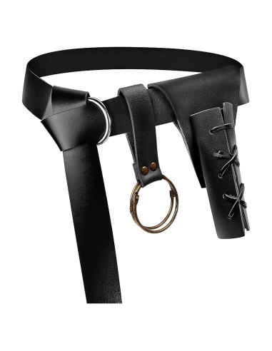 Soporte de Espada Medieval SUMGOGO con Cinturón Ajustable Negro