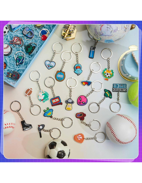 Llaveros de Videojuegos Batiyeer - 36 Piezas PVC 3x3cm