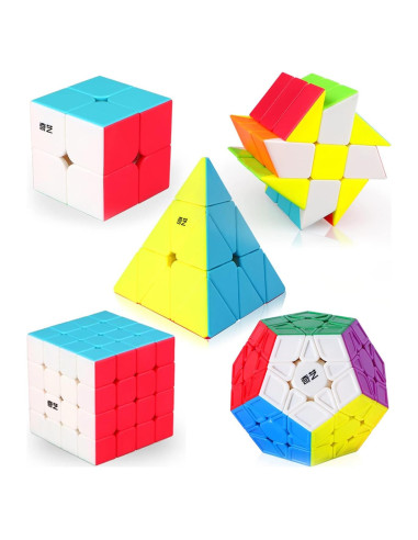 Conjunto de Cubos de Velocidad Roxenda 2x2 4x4 Megaminx Pirámide