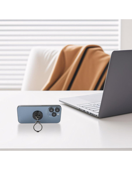 Soporte para Anillo de Teléfono Aceyoon Negro 360 Ajustable
