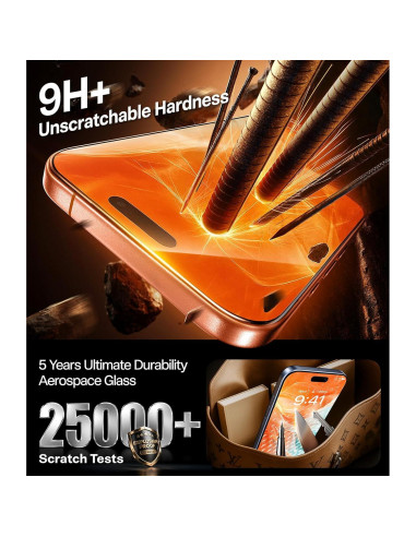 Protector de Pantalla TORRAS para iPhone 17 Pro Max 9H+