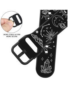 Banda Doble Cara AceStar para Apple Watch 38mm-42mm Negro 2