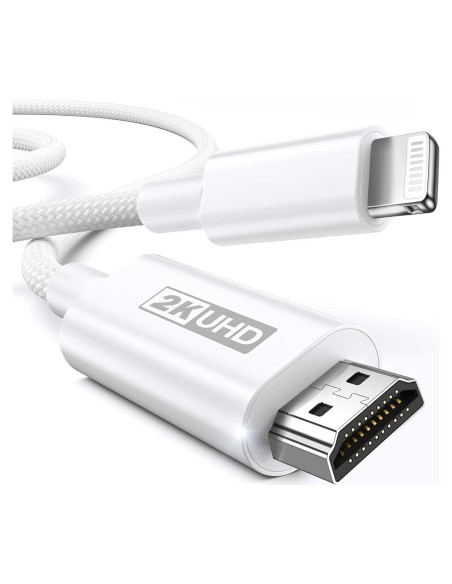 Adaptador HDMI a Lightning MFi 2m - 2K@60Hz para iPhone