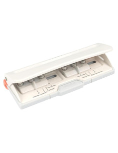 Perforadora Ajustable Bira Craft 6 Agujeros Blanco 8 Hojas