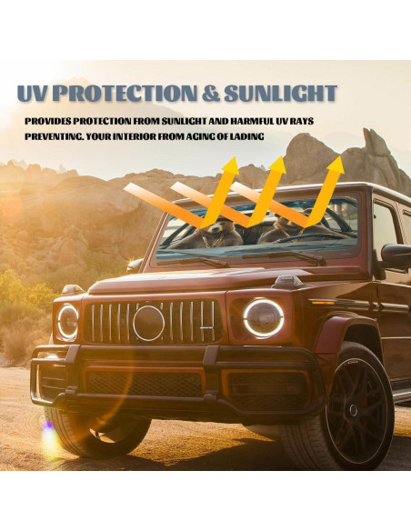 Parasol Solar ZJCYBF Oso Marrón Conduciendo 149.86x80.01 cm