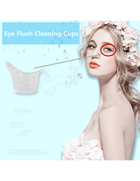 50 Copas de Lavado Ocular Desechables PPX 5ml PVC Portátiles