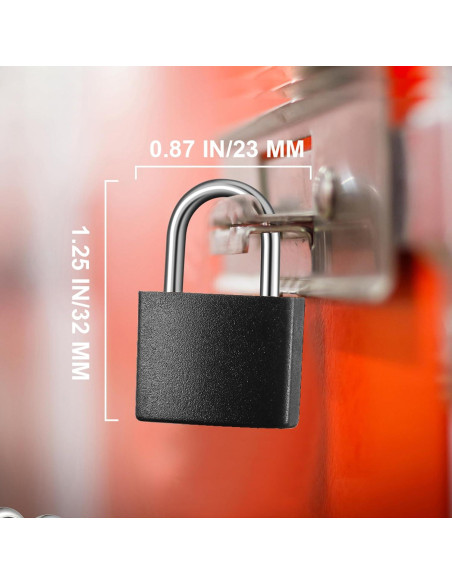 10 Candados de Equipaje Ripeng con Llaves - Compactos y Negros