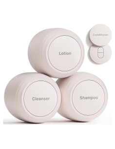 Tarros de Aseo de Viaje Trimcoo 30ml a Prueba de Fugas Beige