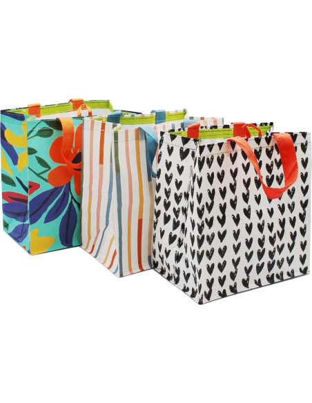Bolsas de Compras Reutilizables Earthwise 6 Piezas 36.8x21x33cm