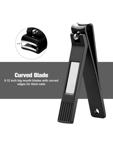 Kit de Manicura y Pedicura HAWATOUR 4 en 1 Acero Inoxidable