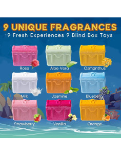 Bolas de Baño Efervescentes Bathletes - Set de 9 con Juguetes Sorpresa 2
