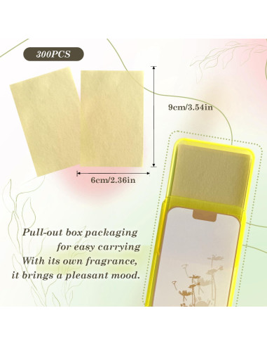 Papel Absorbente de Aceite EKIND 300 Hojas Amarillo