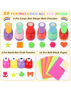 Juego de Perforadoras de Papel MAPVOLUT 10 Piezas para Manualidades 2
