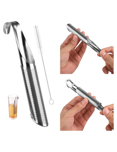 Tubo Infusor de Té Acero Inoxidable Lasuroa 14.5x2cm