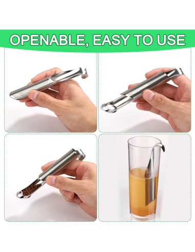 Tubo Infusor de Té Acero Inoxidable Lasuroa 14.5x2cm