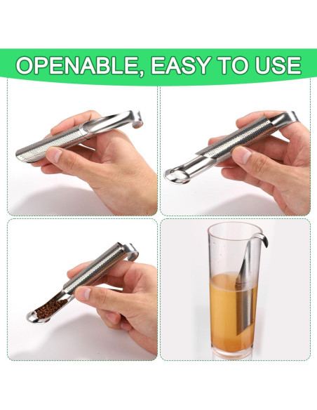 Tubo Infusor de Té Acero Inoxidable Lasuroa 14.5x2cm