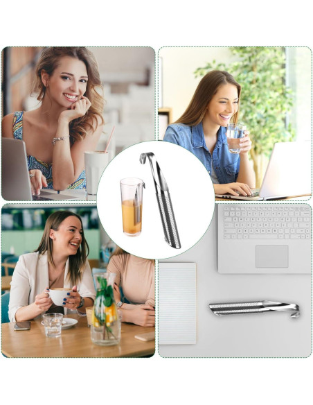 Tubo Infusor de Té Acero Inoxidable Lasuroa 14.5x2cm