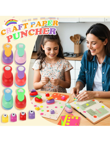 Juego de Perforadoras de Papel MAPVOLUT 10 Piezas para Manualidades