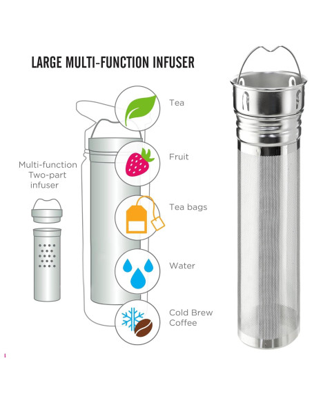 Botella Infusora de Té GROSCHE Chicago 946 ml Acero Inoxidable