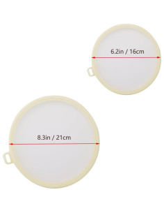 Cubiertas de Silicona para Alimentos Pastlla 4 Pcs 15 y 20 cm 2