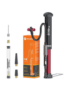 Bomba de Bicicleta Tiakia PG0502SL 220PSI con Manómetro