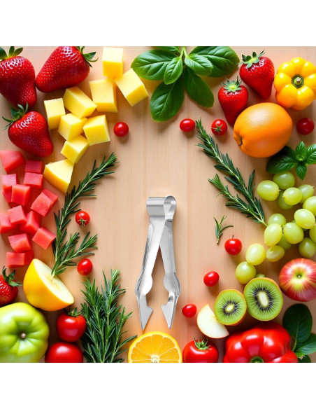 Clip Removedor de Tallos Tnyvm Multifuncional Acero Inoxidable