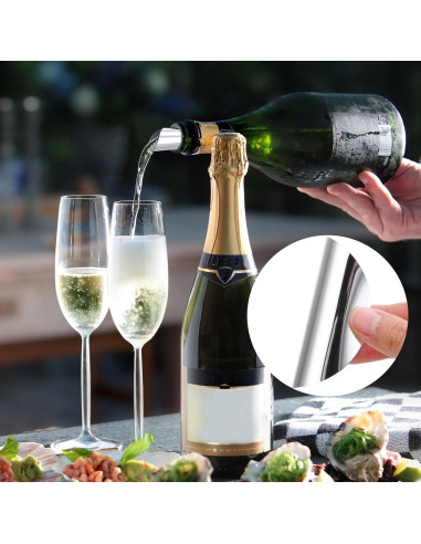 150 Discos de Vino Reutilizables HBEJGHHO 7.6 cm Aluminio