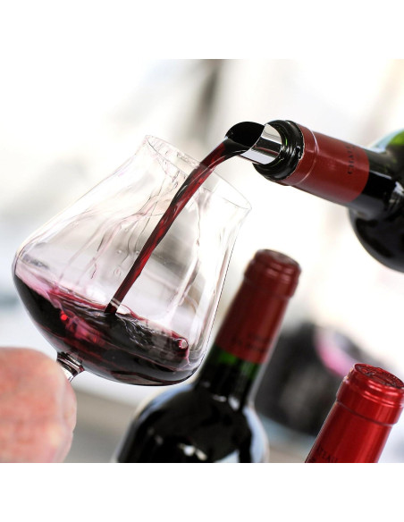 150 Discos de Vino Reutilizables HBEJGHHO 7.6 cm Aluminio