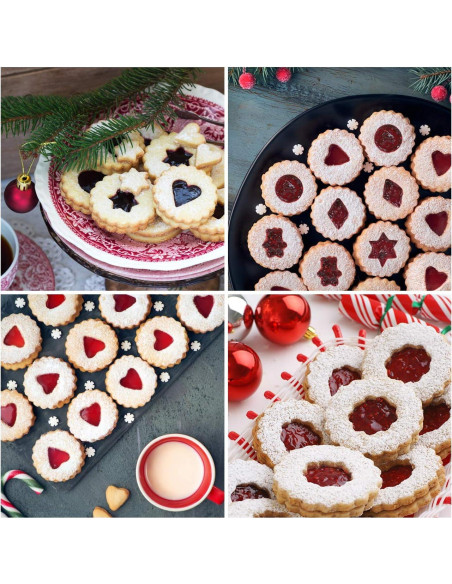 Cortadores de Galletas Linzer GWHOLE 8 Piezas Acero Inoxidable
