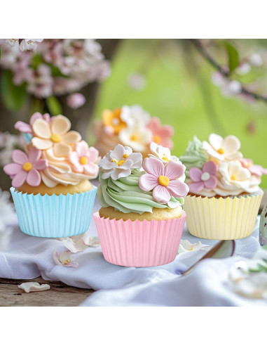 400 Forros de Cupcake Coloridos FYSUIMU 5.08 cm Desechables