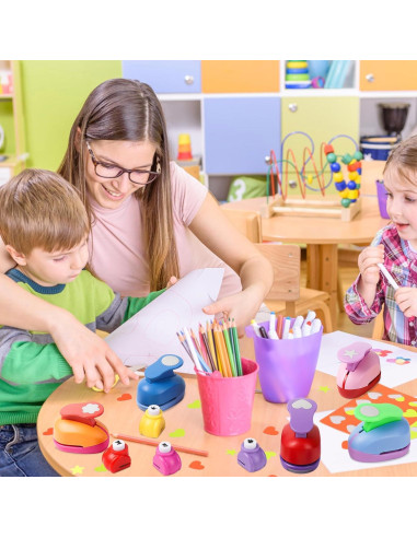 Juego de Perforadoras de Papel MAPVOLUT 10 Piezas para Manualidades